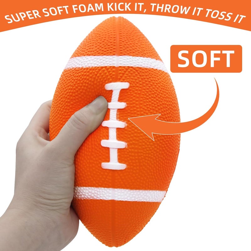 Magicorange Foam Football, 7" Soft Footballs for Kids Toddler Junior Youth, Mini Size Football for Indoor Outdoors - Image 2